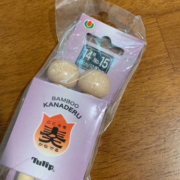 Tulip Kanaderu Bamboo Knitting Needles No. 15 - Picture 2 of 6
